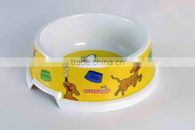 Lovely design melamine plastic dog food container bowl