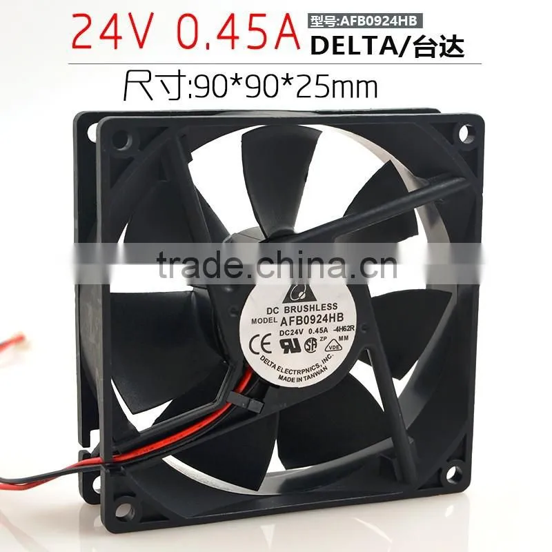 Rotary fan AFB0924HB DC 24V 0.45A 90*90*25MM with 60 days warranty