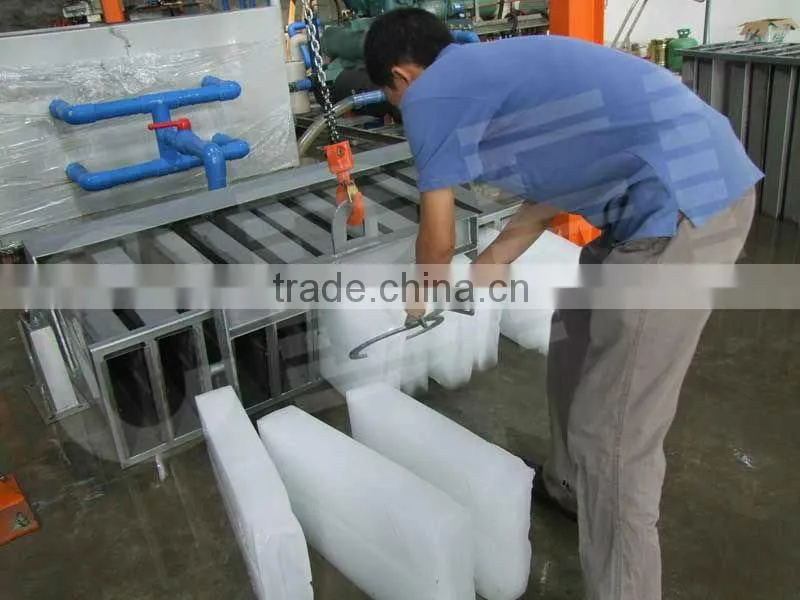 flexible pipe installation easy to move block ice plant
