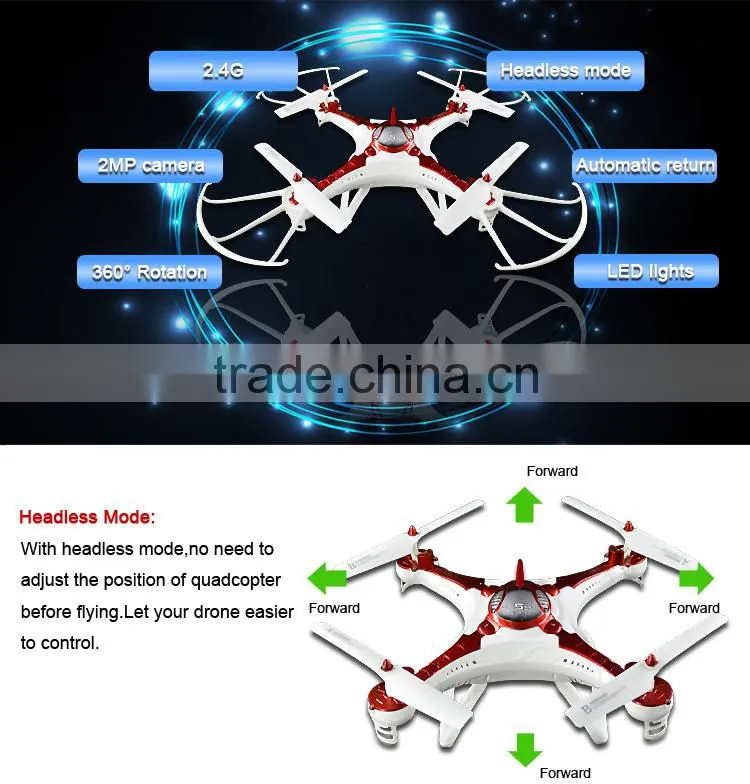 Newest 4D flip 2.4G phantom drone helicopter toy camera.