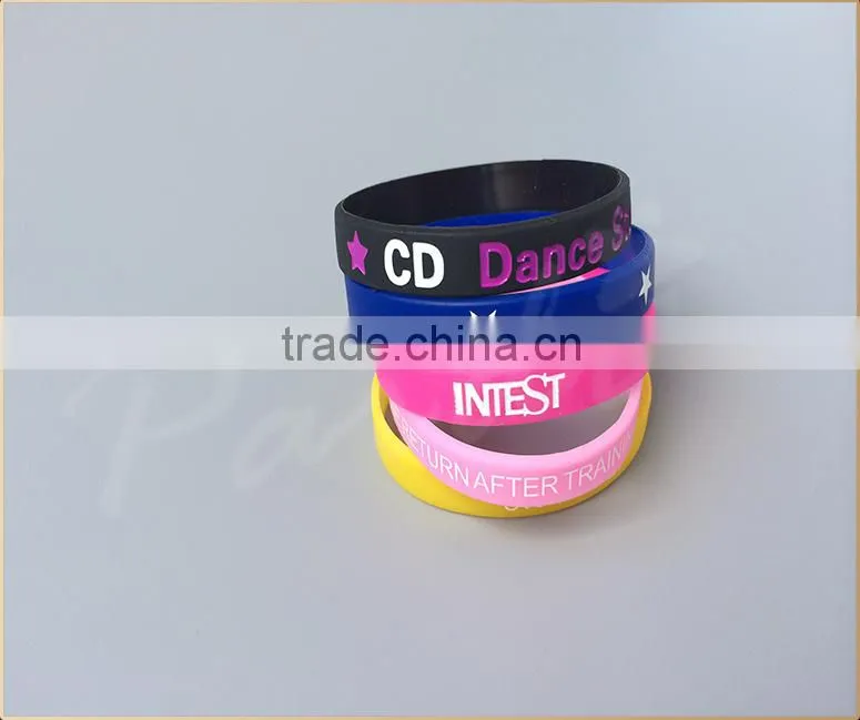 Custom silicon bracelet rubber band bracelet