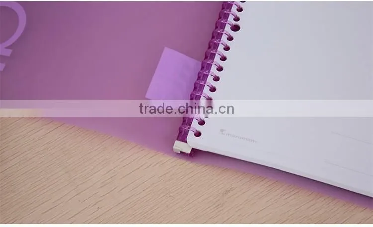 2016 new DIY file note colorful Outer panel Notebook memo pad dairy book spiral notebook Stationery Office Supplies