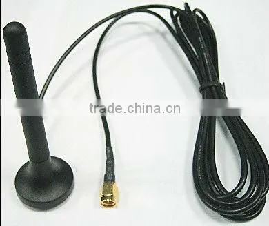 GSM antenna RG174 cable with SMA male connector