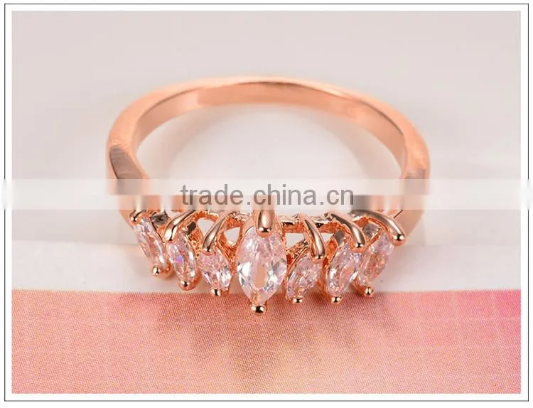 diamond jewelry fashion rose gold ring jewelry for wedding