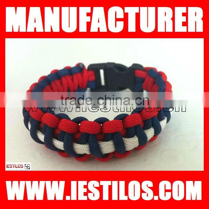 high quality wholesale color paracord survival bracelet on alibaba
