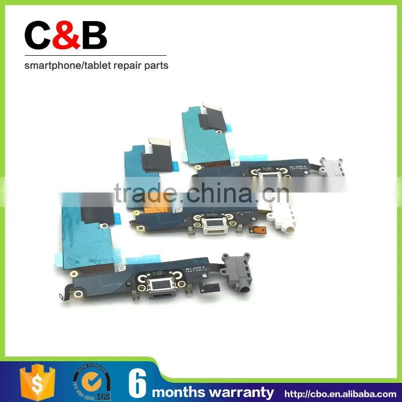 For iPhone6 plus Charging Port connector dock Flex Cable with Headphone jack