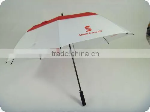 60" arc big golf size eva handle double umbrella