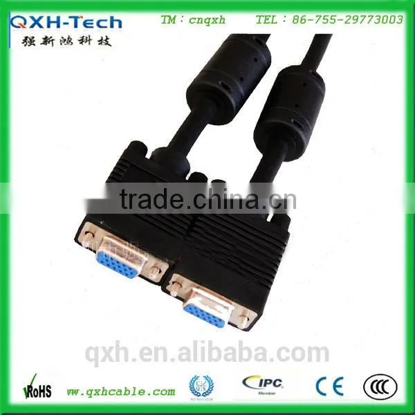 high resolution VGA 15pin connector cable VGA 3+4 cable