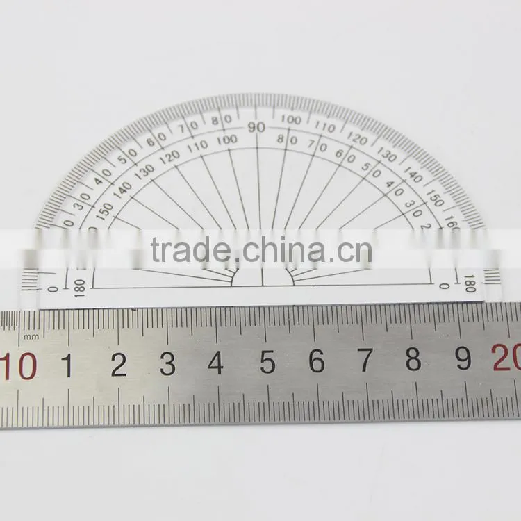 Online protractor/Plastic 180 degree Protractor ,4 inch