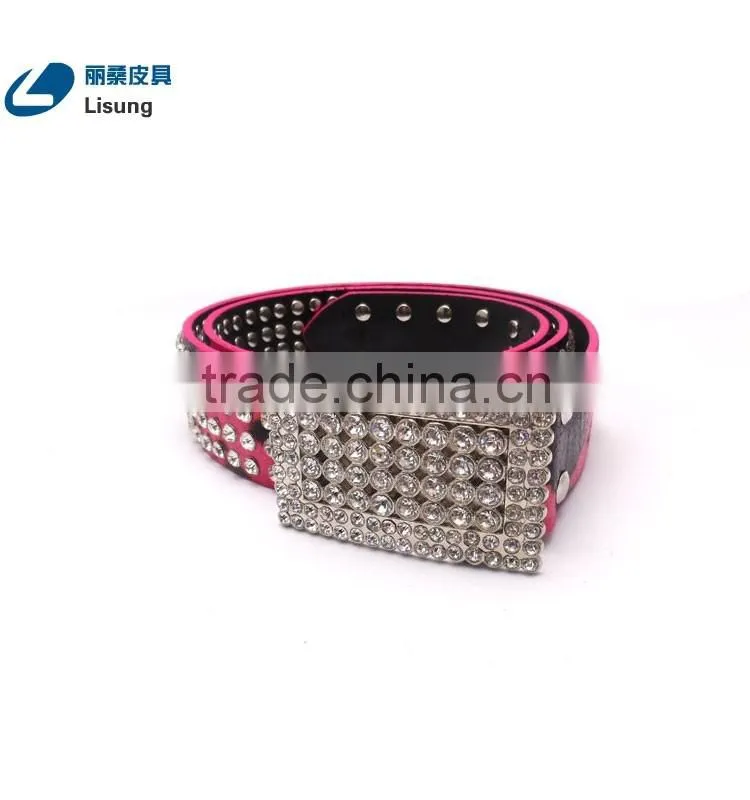 Cheap Rhinestone Strass Studded Fake Leather Cowgirl Belt