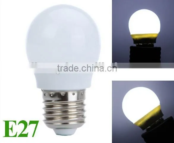 220V E27 2W LED Bubble Ball Bulb Energy Saving Light Globe Lamp 140LM