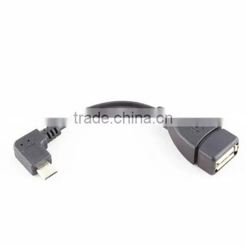 Right Angle Micro USB Host OTG Cable