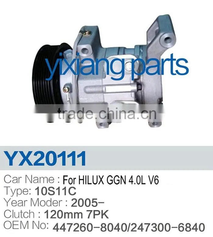 447260-8040/24300-6840 10S11C auto ac compressor For Toyota