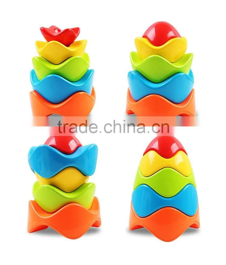 Early teaching toys intelligent baby plastic stacking toys
