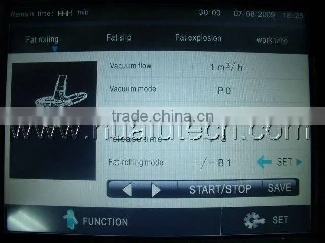 fat burning roller massage vacuum and cavitation slimming machine