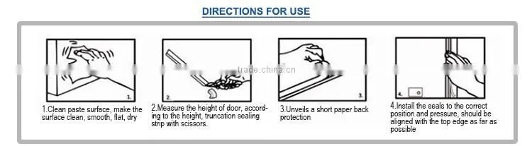 Door weather seal strips Customized/standard and nonstandard EPDM and PVC
