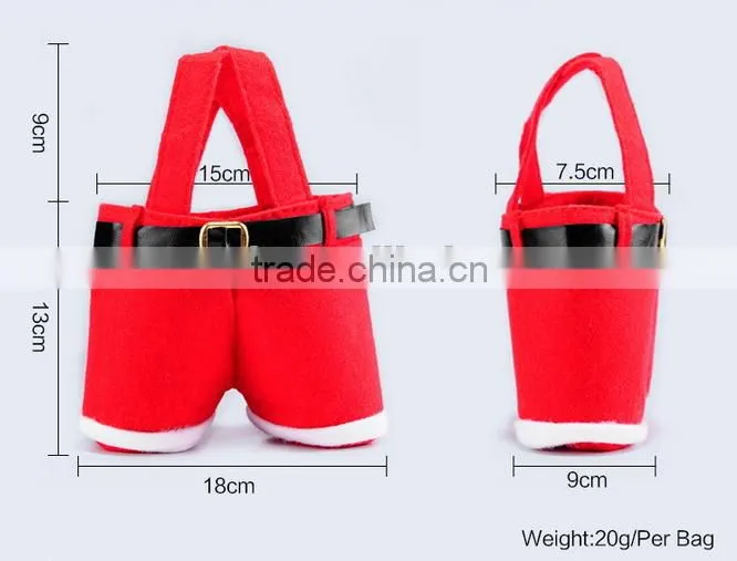 Santa pants bag for candy Gift