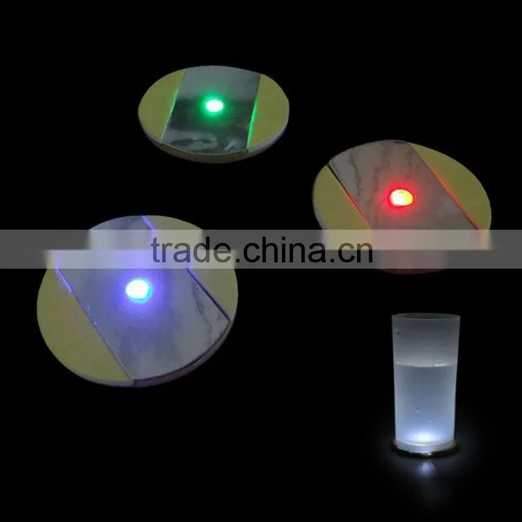 China Novelty Special Custom UV Black Light Placemats And Coasters,led sticker for bottle