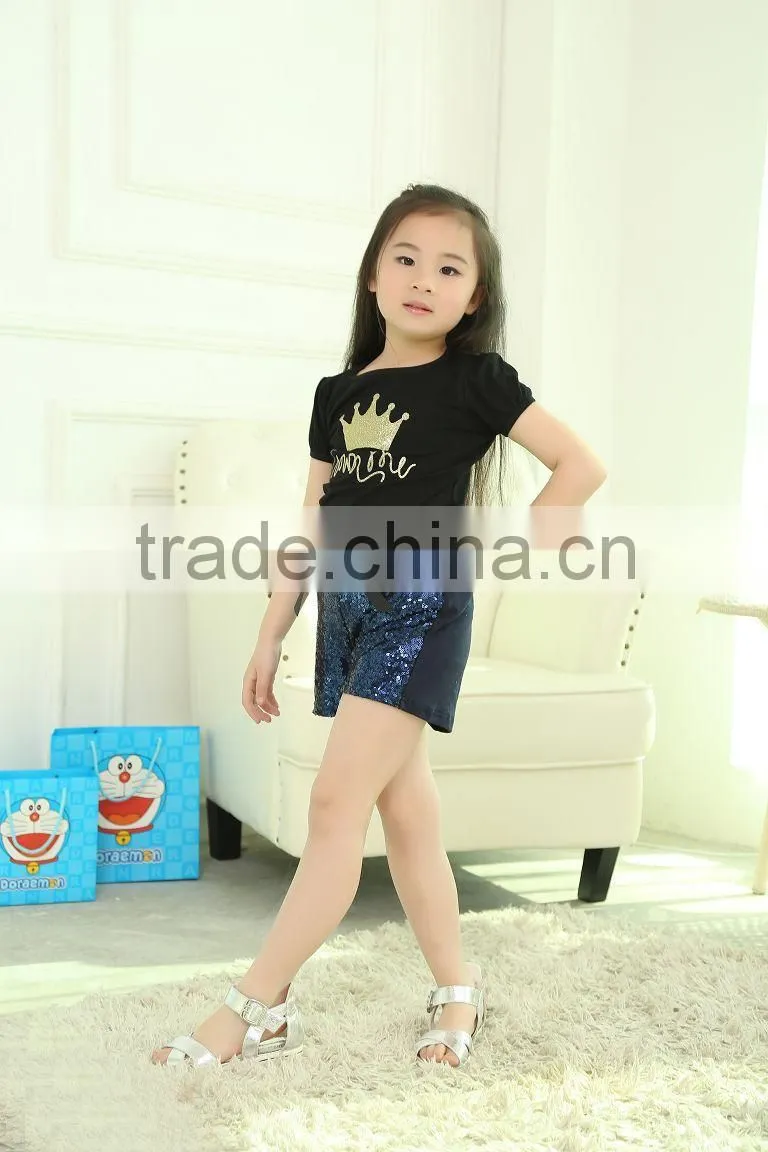 2016 popular gold print solid color shirt in many colors