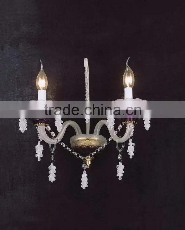 Fashionable customized amber crystal wall lights