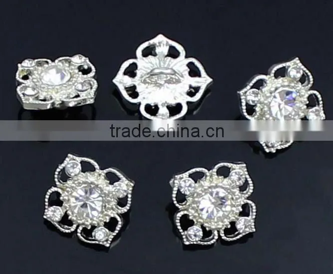 Top Seller Fashional Silver Shank Small Rhinestone Buttons Wholesale RNK147