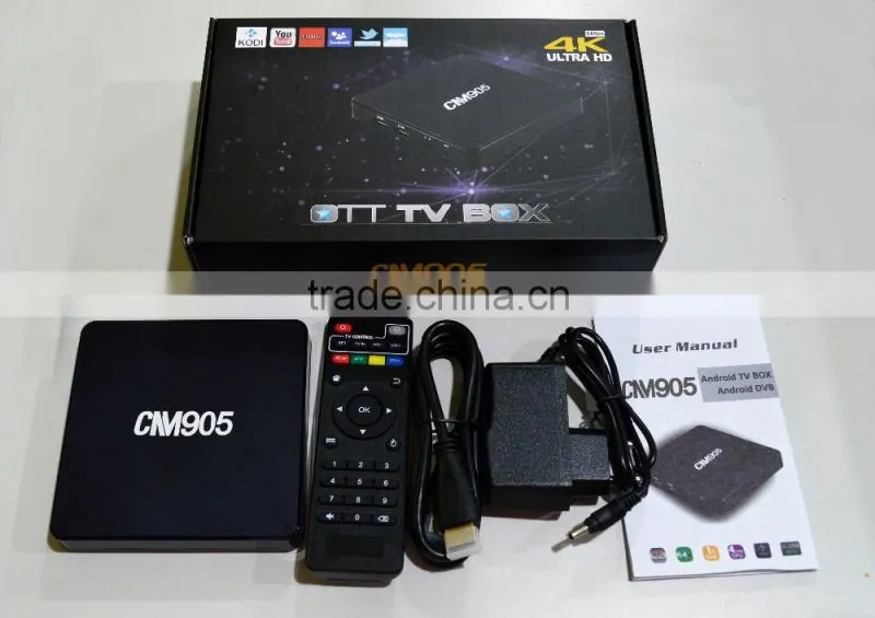 Cloudnetgo Android 5.1 TV box in Amlogic S905 Chipset Support 4K UHD 60Ghz,10 bit Android TV box with Kodi 15.2 1/2G+8G