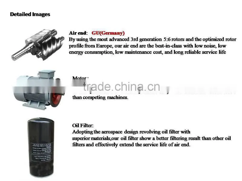 315kw power system compressed air tool screw industrial air compressor prices