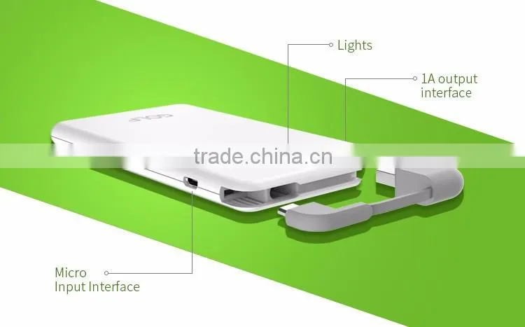 promotion product 8000mAh ultra slim wallet power bank mobile power bank