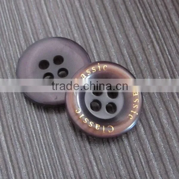 Lettered Shirt Button
