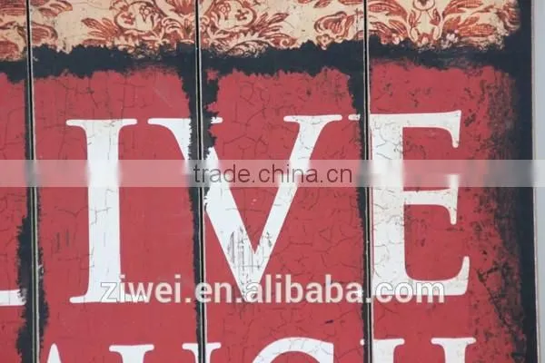 Vintage Wooden Wall Painting Hanging Decor