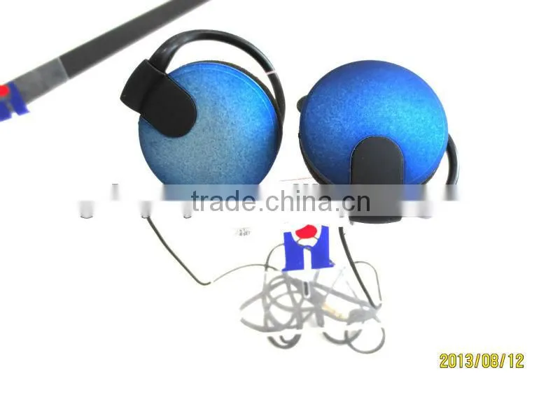 High-end sound performance comfortable stylish stereo clip-on mp3/mp4 earphone, earpiece, headset