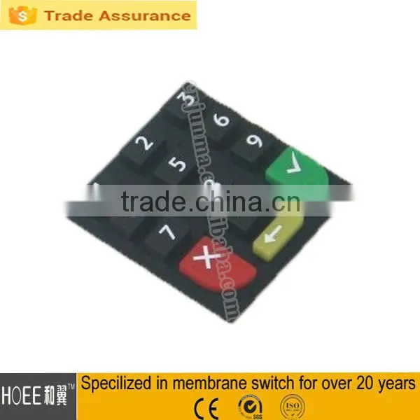 custom rubber keypad silicone rubber keypad