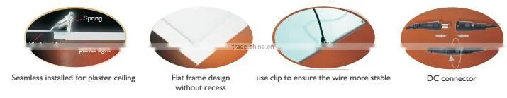 Square led ceiling panel light 600x600