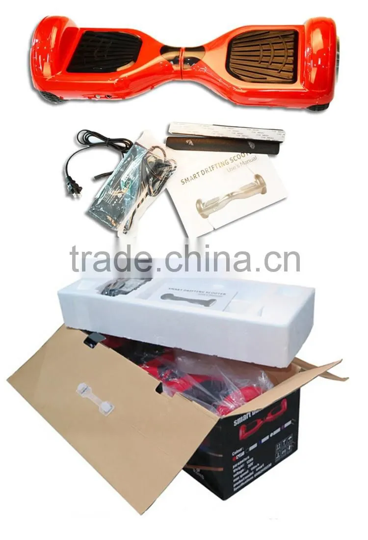 China 6.5 inch electric 2 wheel bluetooth hoverboard balance with Samsung battery