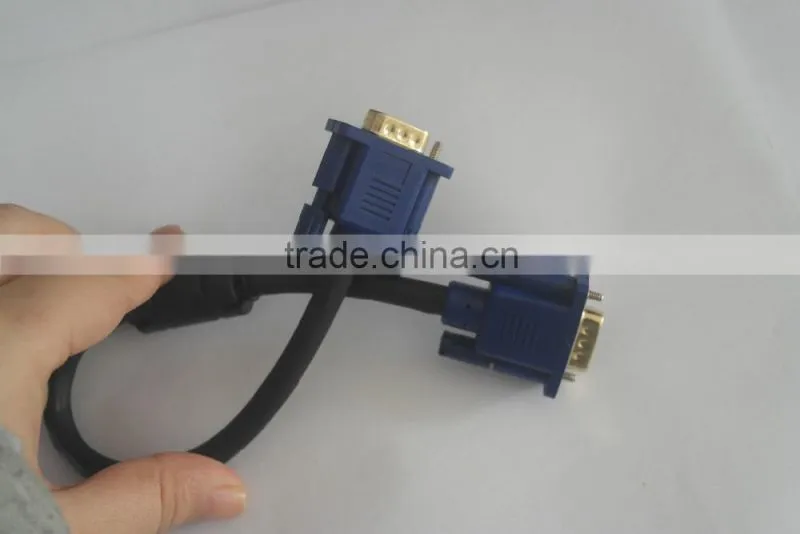 High quality black blue head VGA line 15cm cabletolink top quality