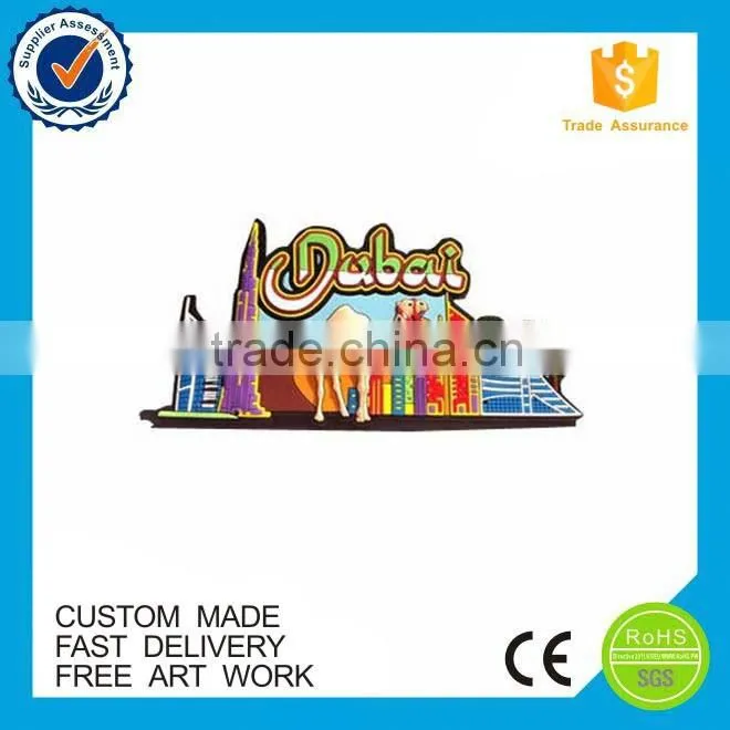 2D Cheap Map design Souvenir Soft PVC Fridge Magnets