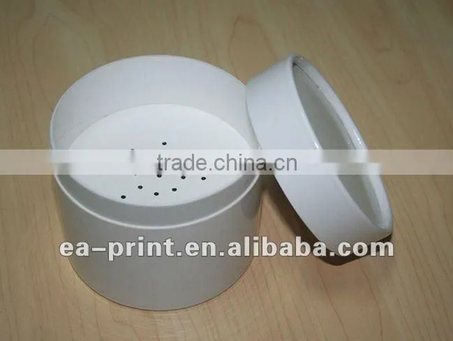 white round paper box