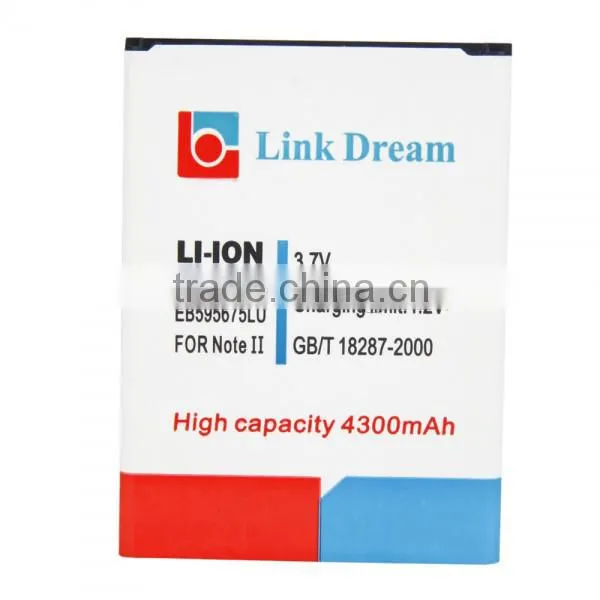 3.7V 4300mAh Rechargeable Business Battery for Samsung Note2 Battery N7100 Battery i605 L900 T889 i317 R950