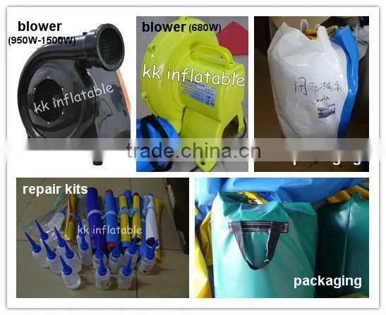 KK inflatable small inflatable bouncy castle combo with slide KKC-L035