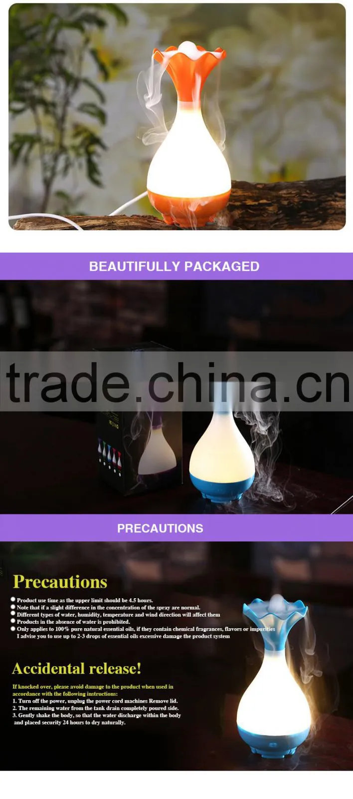 2016 New product! wholesale ultrasonic aromatherapy oil diffuser