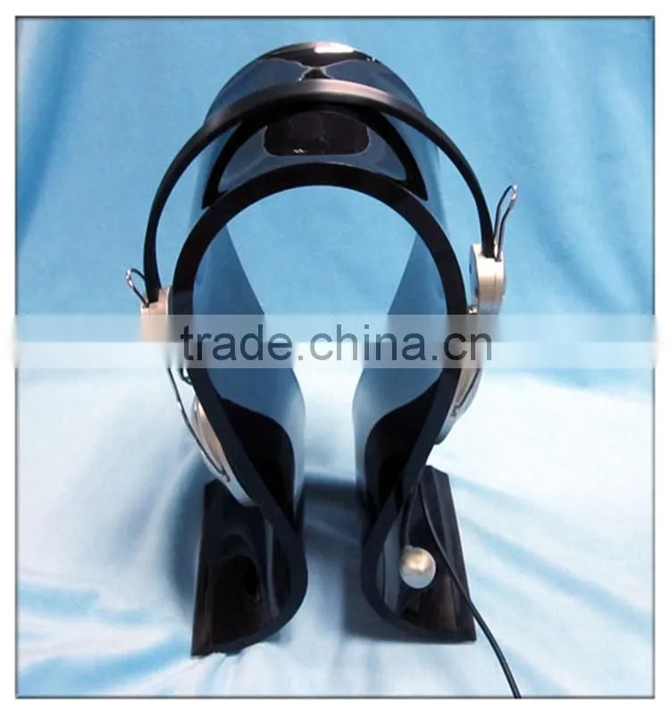 alibaba sign in plastic black acrylic earphone display