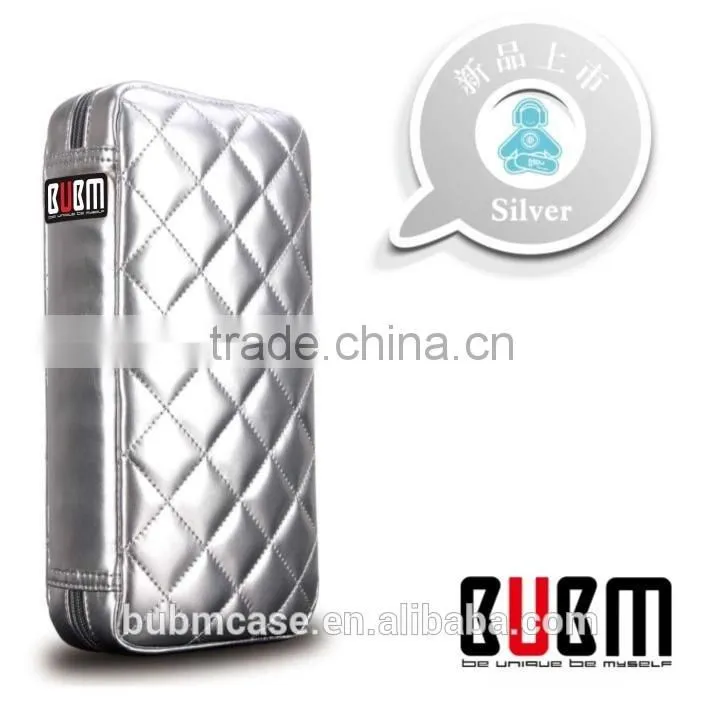 Fashion Silver 64 Capacity PU Fabric DVD Case CD Holder personalized cd case multi disc dvd cases