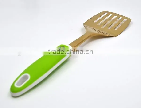 Nice Appearance China Manufacturer gold plating stainless steel frying slotted turner