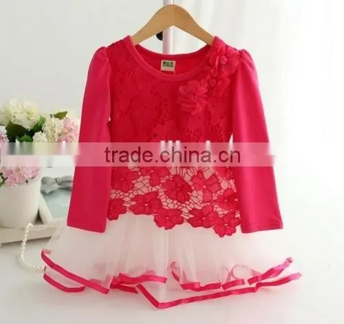 2016 wholesale kids beautiful model dresses cotton dress summer dresses for kids