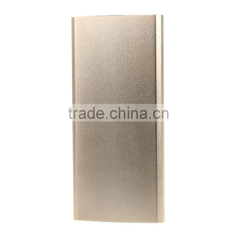10000mAh Metal Power Bank Charger Dual USB Shake Control for iPhone/for Samsung/for Sony/for HTC/for Xiaomi