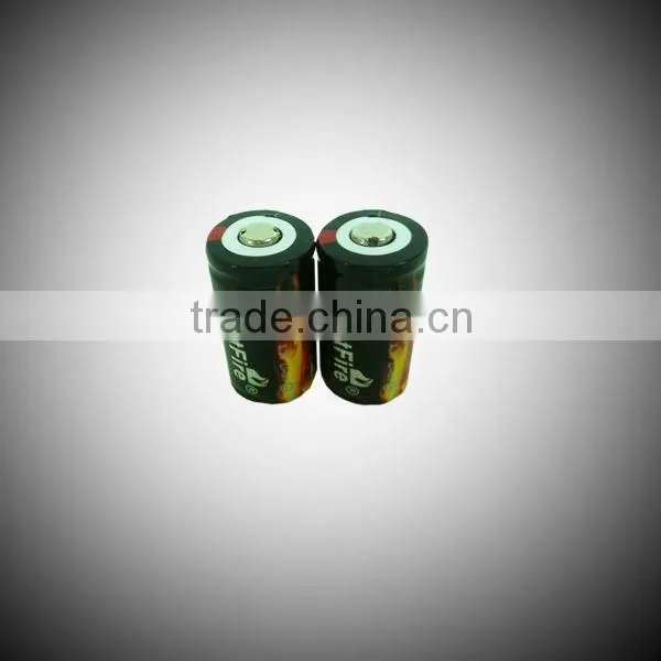 Full CapacityTrustFire CR123A 3.7V 880mAh 16340 Protect Li-ion rechargeable battery for led flashlight
