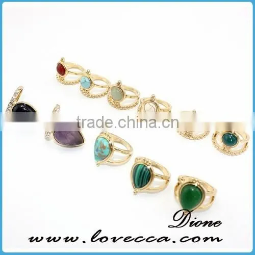 Fashion Infinity Ring With Cute Simple Gemstone