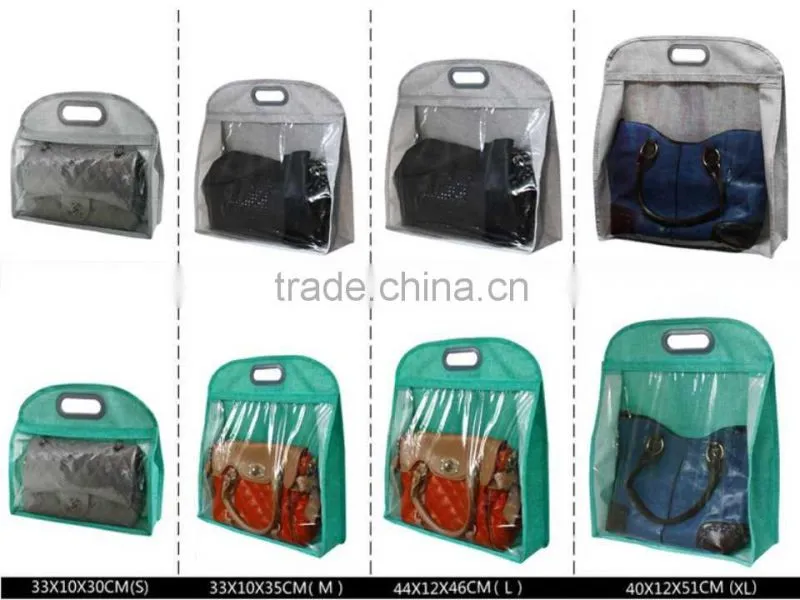 like-linen fabric hanging handbag ,storage basket