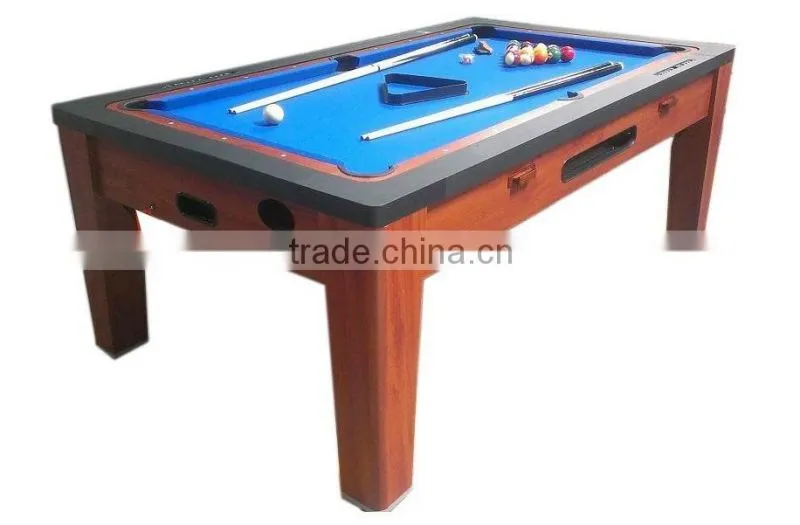 7' High quality wooden 3 in 1 Multi games table. Pool table, air hockey table, Dinning table