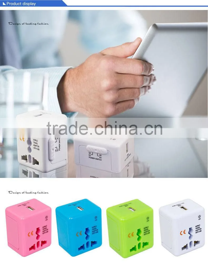 China Factory Wonplug Patent 2015 Hot Sale Worldwide Usb Travel Charger